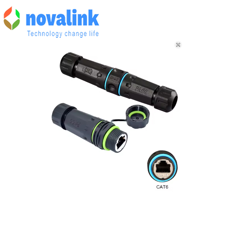 Đầu nối dây mạng cat6 ngoài trời , trong nhà novalink NV-WP601A hỗ trợ IP68 cao cấp